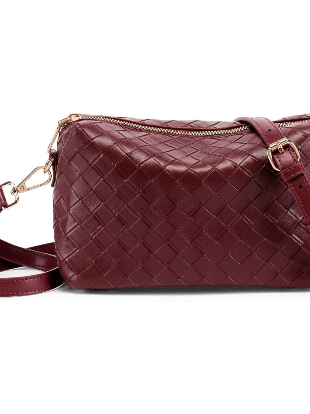 Woven Crossbody Bags for Women Small Crossbody purse Leather Clutch Purse with A